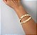 Bracelete Pérolas Cravadas Ouro - Imagem 1