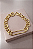 Pulseira Estilizada Elos Redondos e Retangulares Ouro - Imagem 1