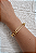 Pulseira Estilizada Elos Redondos e Retangulares Ouro - Imagem 2