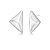 Brinco Triângulo Liso Ródio Branco - Imagem 2