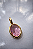 Pingente Oval Pink Ouro - Imagem 1