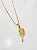 Colar de Raquete de Pé Ouro P - Imagem 1
