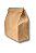 Saco Papel Kraft Liso Grande Delivery 24x14,5x31 M4 - 100 Un - Imagem 2