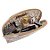 Necessaire Meia Lua Diamantes Dourado ABC17378-DO - Jacki Design - Imagem 2