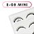 Cartela de Cílios Postiços 3D 5 pares - Modelo 3D E08 Mini - Imagem 2