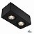 Plafon Sobrepor Foco 2XMR16 Preto - Golight - G1116/2PT - Imagem 1