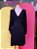 Vestido Preto Crepe Manga Morcego Farm P - Imagem 1