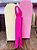 Vestido Longo Rosa Crepe Duna Kalli M - Imagem 2
