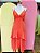 Vestido Midi Crepe Laranja Marias Hill - M - Imagem 1
