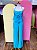 Conjunto Azul Blusa e Calça Bordado Gule 38 - Imagem 1