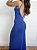 Vestido Azul Regata Canelado Decote - Imagem 2