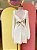 Vestido Curto Branco Manga Longa Charth - P - Imagem 1