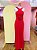 Vestido Vermelho Alças Cruzadas Bolsos na Frente Agilita - 36 - Imagem 1