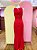 Vestido Vermelho Alças Cruzadas Bolsos na Frente Agilita - 36 - Imagem 4