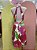 Vestido Curto Branco Flores Grandes Rosa STS 46 - Imagem 3