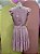 Vestido Curto Rosa Poá Prata Ave Rara - G - Imagem 2