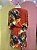 Vestido Laranja Crepe Estampa Flores Coloridas FYI - P - Imagem 3