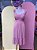 Vestido Rose Viscose Bojo Babado Na Alça Ahina - GG - Imagem 1