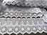 Tira Bordada 8,00 cm c/ Bico de Acabamento - 100% algodão Branco  | Peça com 14,40 m - Imagem 1