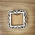 Pingente Arvore Mini Porta Retrato Quadrado Arabesco Foto 6cm MDF - Imagem 4
