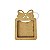 Pingente Arvore Mini Porta Retrato Quadrado Laço Presente Foto 6cm MDF - Imagem 1