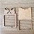 Pingente Arvore Mini Porta Retrato Quadrado Laço Presente Foto 6cm MDF - Imagem 5