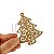 Pingente Enfeite Natal Coleção 3 Arabesco 8 cm MDF - Imagem 4