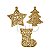 Pingente Enfeite Natal Coleção 3 Arabesco 8 cm MDF - Imagem 1