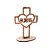 Lembrança Cruz Coração Jesus 10 cm MDF - Imagem 3
