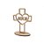 Lembrança Cruz Coração Jesus 10 cm MDF - Imagem 1