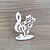 Lembrança Notas Musicais 9,5 cm MDF - Imagem 2