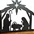 Enfeite de Mesa Cristão Presépio Nascimento Jesus 25 cm - Imagem 2