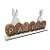 Enfeite Páscoa Coelho e Ovinhos Rattan/Palha 30 cm MDF - Imagem 3