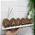 Enfeite Páscoa Coelho e Ovinhos Rattan/Palha 30 cm MDF - Imagem 2