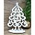 Enfeite Arvore Natal Arabesco 20 cm MDF - Imagem 1