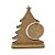 Lembrança Mini Arvore Natal com Pingente Bola 12 cm MDF - Imagem 4