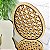 Enfeite Páscoa Rattan/Palha Coelho Vertical e Ovinhos 25 cm MDF - Imagem 3