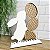 Enfeite Páscoa Rattan/Palha Coelho Vertical e Ovinhos 25 cm MDF - Imagem 2