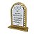 Lembrança Placa Rattan Oração Divino Espírito Santo MDF Cru e Branco com embalagem - Imagem 2