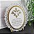 Enfeite Placa Rattan Arabesco Oração Espírito Santo 15 cm MDF - Imagem 2