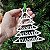 Pingente Natal Arvore Personalizada com Nomes ou Palavras 15 cm MDF - Imagem 2