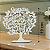 Enfeite Árvore da Gratidão 20 cm MDF Branco - Imagem 1