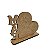 Lembrança Dia das Mães Placa Coração Mãe Foto 4 cm MDF - Imagem 10