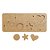 Kit Tabuleiros Alfabeto Formas e Numeros 45x19 / 33x14cm MDF Cru - Imagem 5