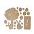 Mini Árvore de Pascoa Infantil 20 cm com Apliques MDF Cru - Imagem 3