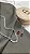 Colar Choker Riviera Navetes 3,6mm garras banho de ródio branco - Imagem 2