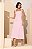 Vestido Midi Ilhos Alça Alfaiataria - Imagem 1