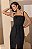 Vestido Sarja Pespontado com Faixa - Imagem 5