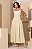 Vestido Midi Linho Bicolor - Imagem 1