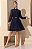 Vestido Manga Longa Tule Trabalhado - Imagem 1